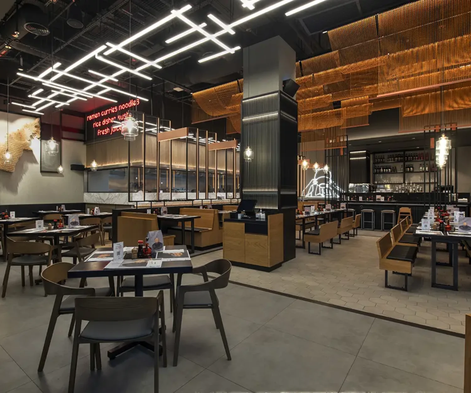 Wagamama Mirdif Interior Design by FINCH10